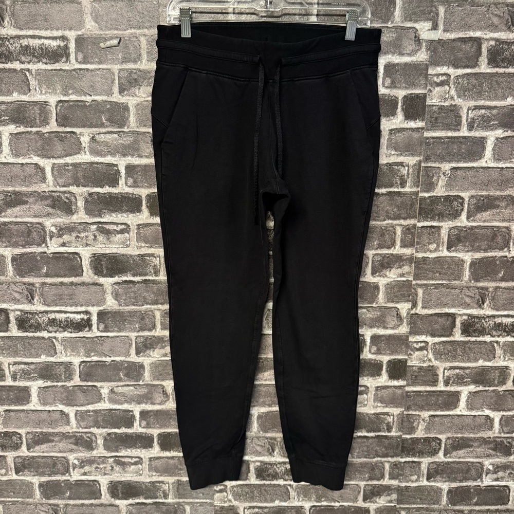 Lululemon Ready to Fleece Jogger Black pants pockets drawstring waistband